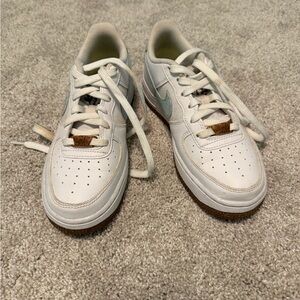 White Nikes Baby Blue